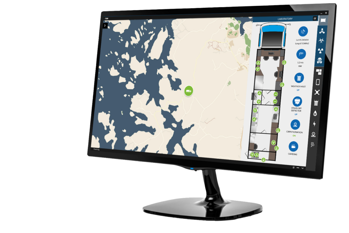 ObSAS user interface view of a mobile laboratory