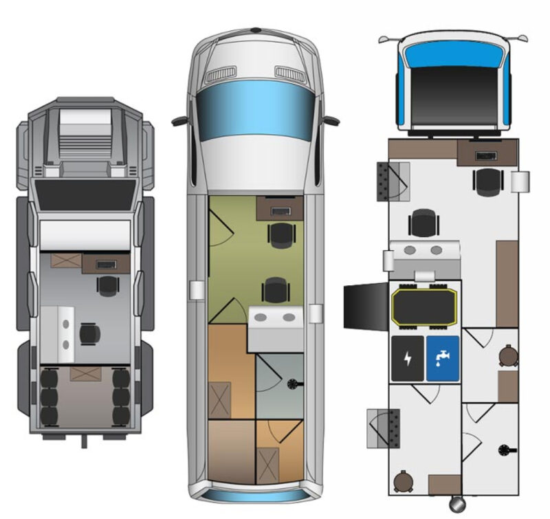 A light CBRNe Vehicle System built into a small truck container